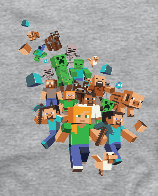 Marškinėliai Minecraft characters